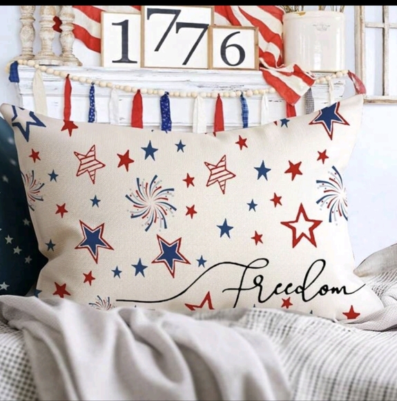 Pillowcase Patriotic Freedom Star and Fireworks - Picture 6 of 8
